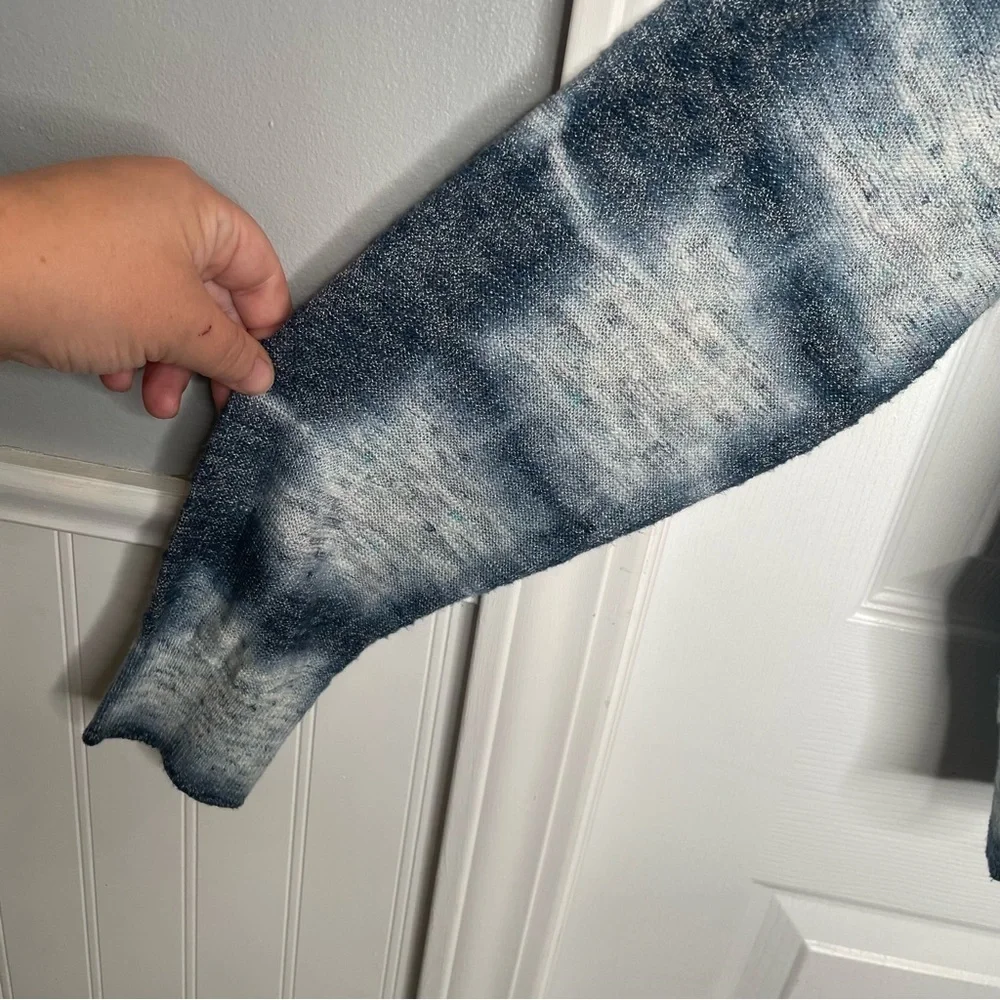 Pilcro from Anthropologie Tie-Dye Cardigan Linen Blend Oversized XS
